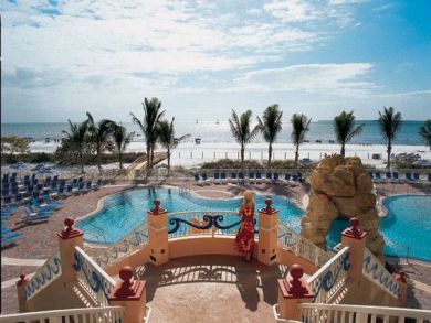 Beachside swimming pool